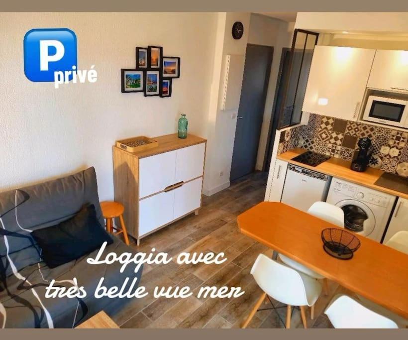 T2 Avec Loggia Belle Vue Et Parking Appartement Saint-Pierre-la-Mer (Aude)